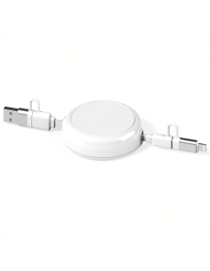 Câble dérouleur personnalisable 4 en 1 "ANWA" 20W | SIP19