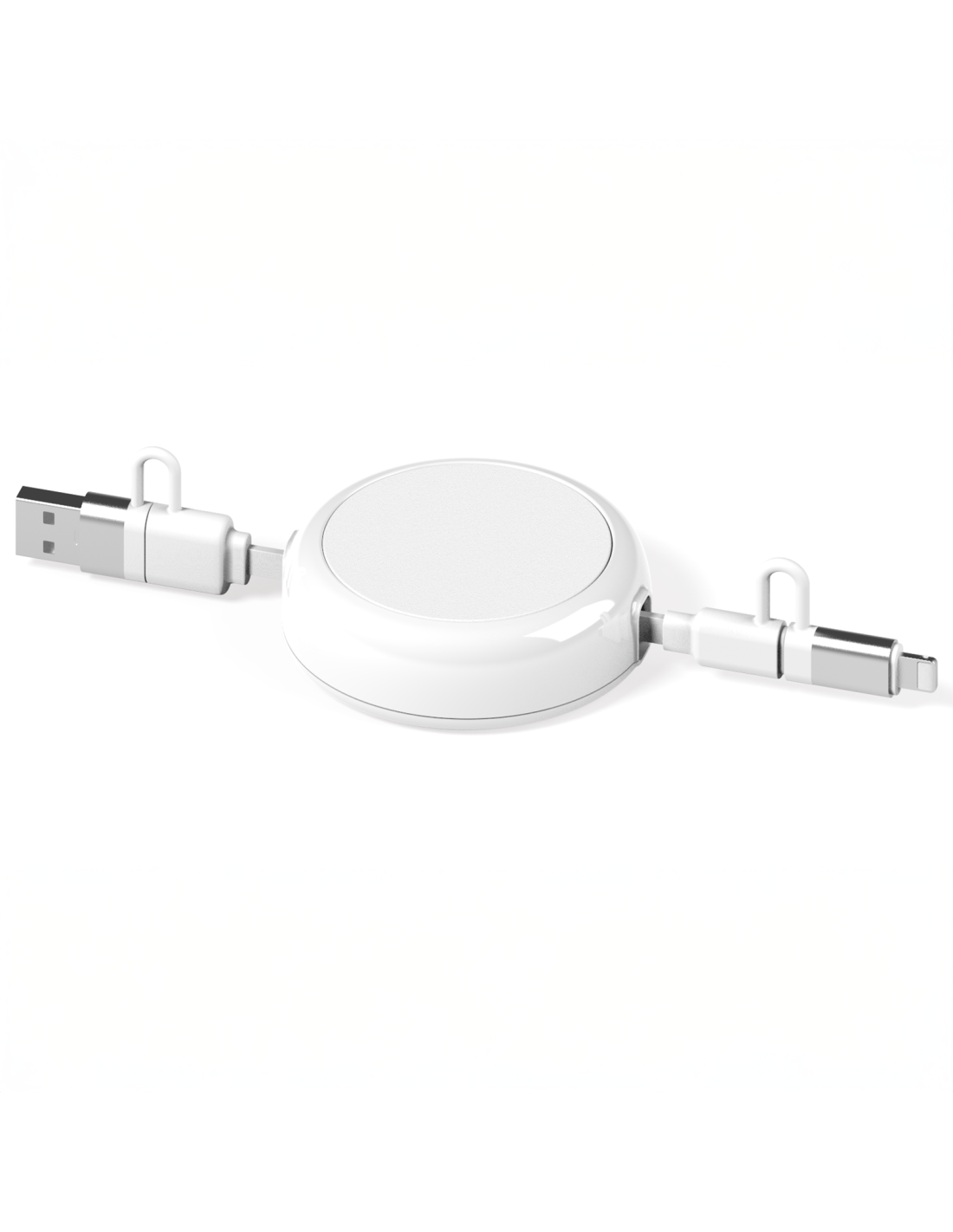 Câble dérouleur personnalisable 4 en 1 "ANWA" 20W | SIP19