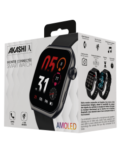 Montre connectée personnalisée écran Amoled incurvé "SHOKKA" | SIP19