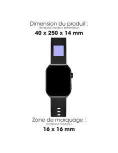 Montre connectée personnalisée écran Amoled incurvé "SHOKKA" | SIP19