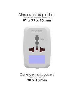 Adaptateur universel personnalisable "KOJIMA" | SIP19