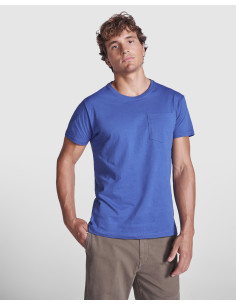 T-shirt publicitaire avec poche pour homme en coton "TECKEL" | SIP19