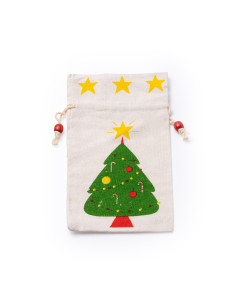 Sac cadeau de noël personnalisable en 100 % coton "ARSUK" | SIP19