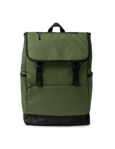 Sac à dos avec rabat personnalisé en cuir PU "TROIS" | SIP19