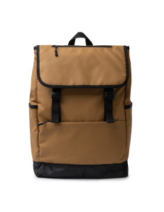 Sac à dos avec rabat personnalisé en cuir PU "TROIS" | SIP19