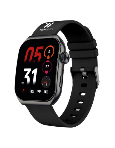 MONTRE CONNECTÉE PERSONNALISÉE AVEC ECRAN AMOLED INCURVÉ AKASHI "SHOKKA"