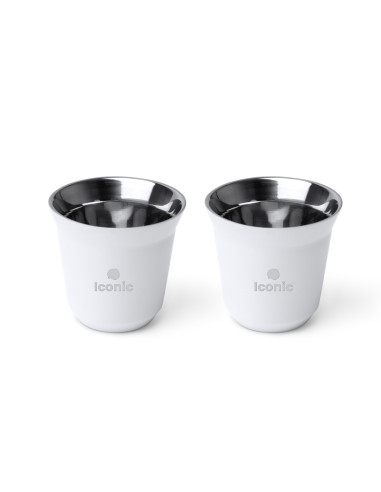 ENSEMBLE DE 2 TASSES A CAFÉ 80ML PERSONNALISABLES "BOLUTO"