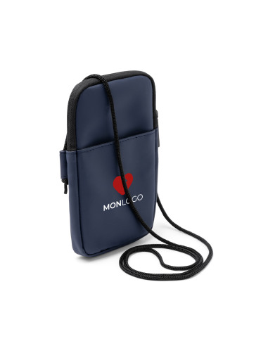 SACOCHE POUR TÉLÉPHONE PERSONNALISABLE EN CUIR PU "SEUL"