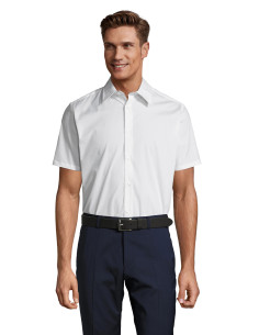 Chemise manches courtes personnalisée pour homme "BROADWAY" | SIP19