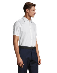 Chemise manches courtes personnalisée pour homme "BROADWAY" | SIP19