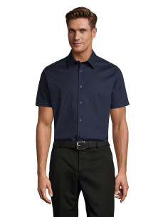 Chemise manches courtes personnalisée pour homme "BROADWAY" | SIP19