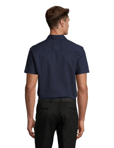 Chemise manches courtes personnalisée pour homme "BROADWAY" | SIP19