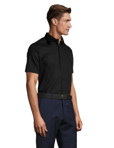 Chemise manches courtes personnalisée pour homme "BROADWAY" | SIP19