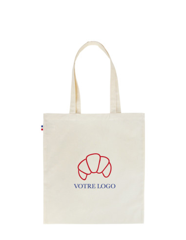 TOTE BAG PERSONNALISÉ MADE IN FRANCE COTON 150G "FRANÇOIS" 38x42cm