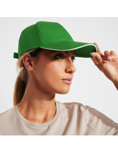 Casquette personnalisable bicolore 5 panneaux | SIP19