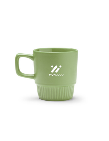 MUG BISEAUTÉ PERSONNALISABLE EN CÉRAMIQUE 300ML "LONGI"