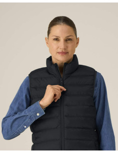 Doudoune sans manches personnalisée femme en RPET 380G "CLIMBER 2.0" | SIP19