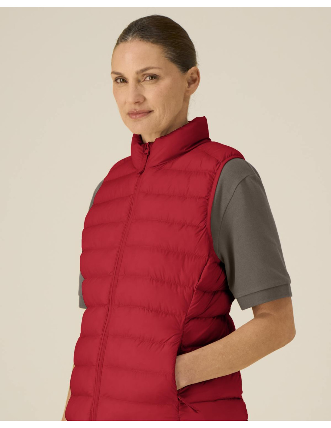Doudoune sans manches personnalisée femme en RPET 380G "CLIMBER 2.0" | SIP19