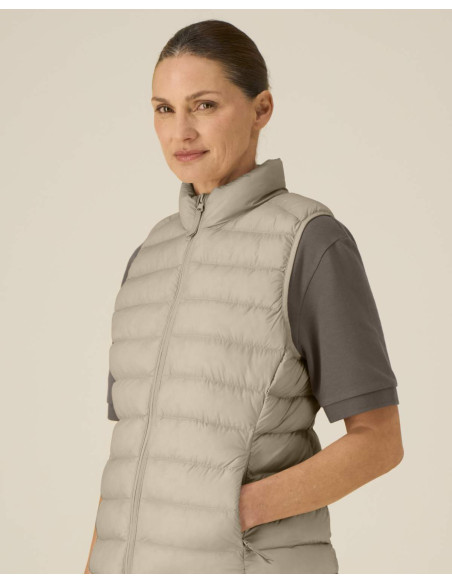 Doudoune sans manches personnalisée femme en RPET 380G "CLIMBER 2.0" | SIP19