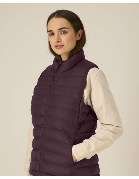Doudoune sans manches personnalisée femme en RPET 380G "CLIMBER 2.0" | SIP19
