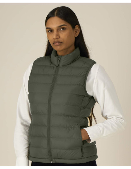 Doudoune sans manches personnalisée femme en RPET 380G "CLIMBER 2.0" | SIP19