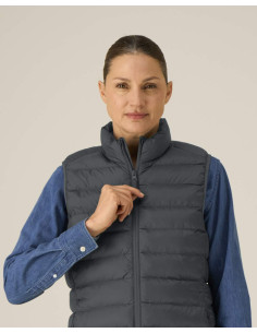 Doudoune sans manches personnalisée femme en RPET 380G "CLIMBER 2.0" | SIP19