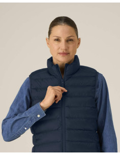 Doudoune sans manches personnalisée femme en RPET 380G "CLIMBER 2.0" | SIP19