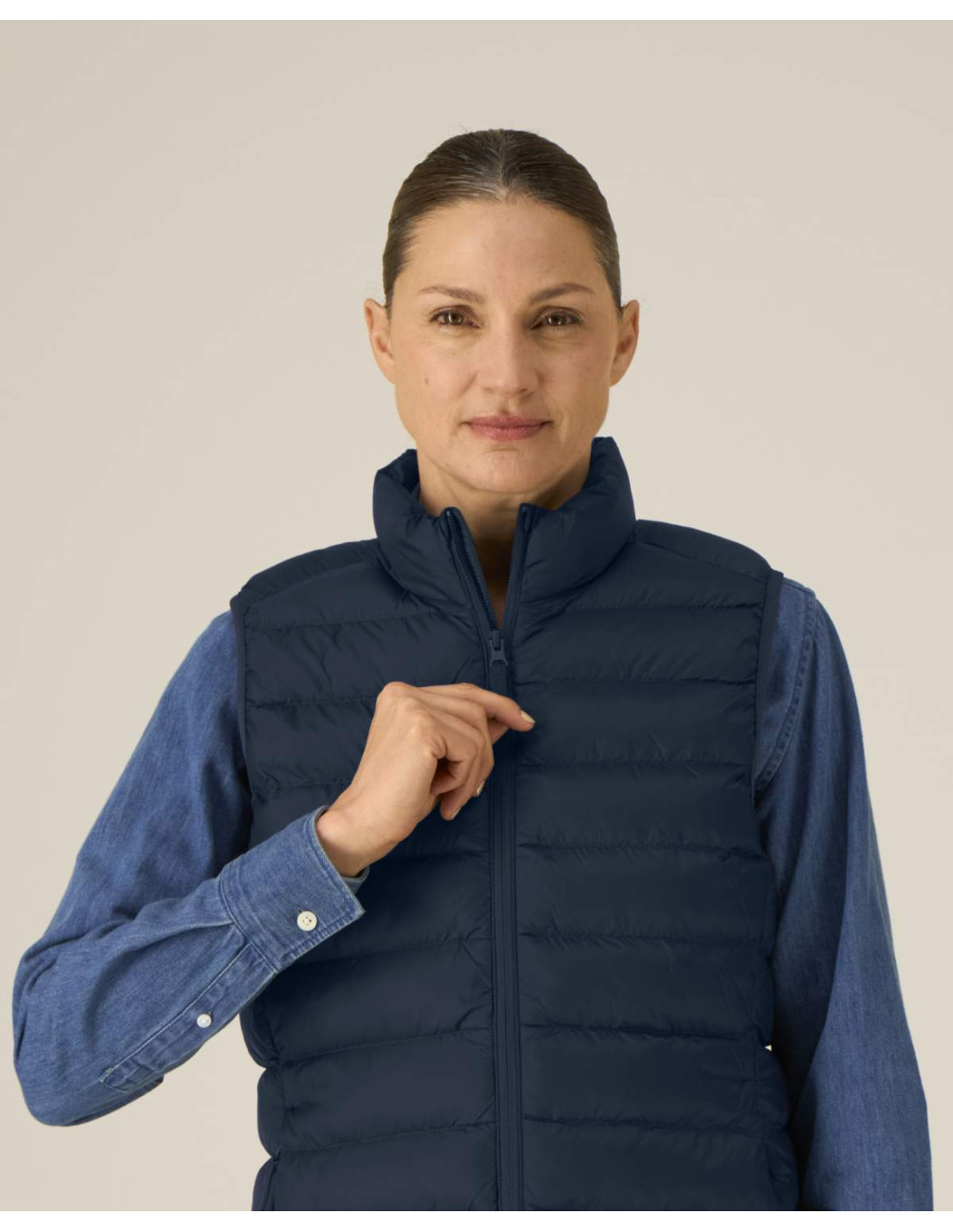 Doudoune sans manches personnalisée femme en RPET 380G "CLIMBER 2.0" | SIP19