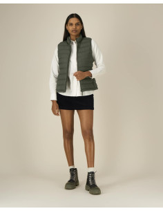 Doudoune sans manches personnalisée femme en RPET 380G "CLIMBER 2.0" | SIP19