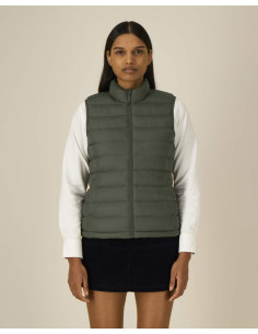 Doudoune sans manches personnalisée femme en RPET 380G "CLIMBER 2.0" | SIP19