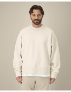 Sweat personnalisé unisexe col rond en coton recyclé "RYLER" | SIP19