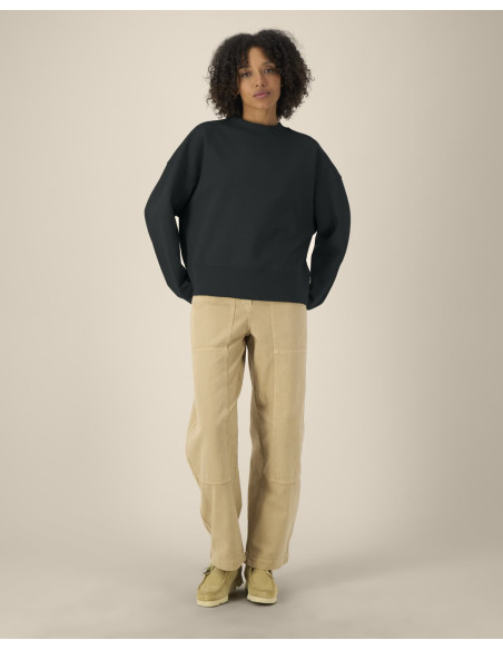 Sweat personnalisé unisexe col rond en coton recyclé "RYLER" | SIP19