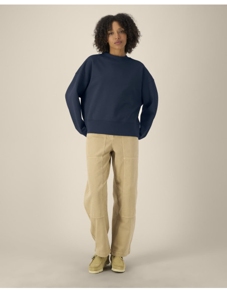 Sweat personnalisé unisexe col rond en coton recyclé "RYLER" | SIP19