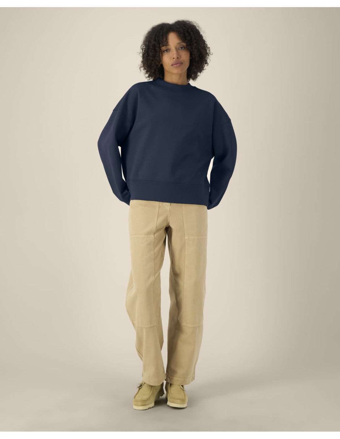 Sweat personnalisé unisexe col rond en coton recyclé "RYLER" | SIP19
