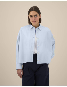 Chemise personnalisable femme en coton bio 130g "HARPER" | SIP19