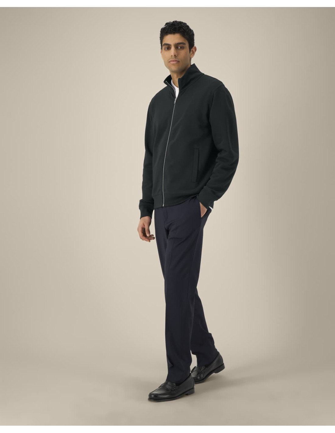 Sweat zippé personnalisé unisexe col montant 280g "TRAILER 2.0" |SIP19
