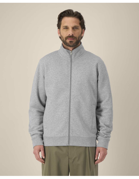 Sweat zippé personnalisé unisexe col montant 280g "TRAILER 2.0" |SIP19