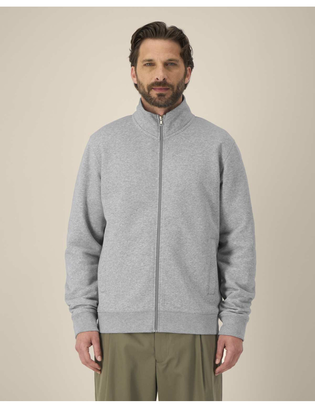 Sweat zippé personnalisé unisexe col montant 280g "TRAILER 2.0" |SIP19