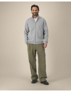 Sweat zippé personnalisé unisexe col montant 280g "TRAILER 2.0" |SIP19