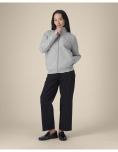 Sweat zippé personnalisé unisexe col montant 280g "TRAILER 2.0" |SIP19