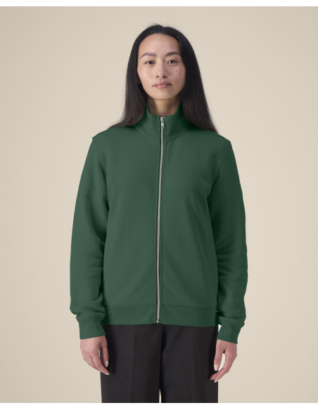 Sweat zippé personnalisé unisexe col montant 280g "TRAILER 2.0" |SIP19