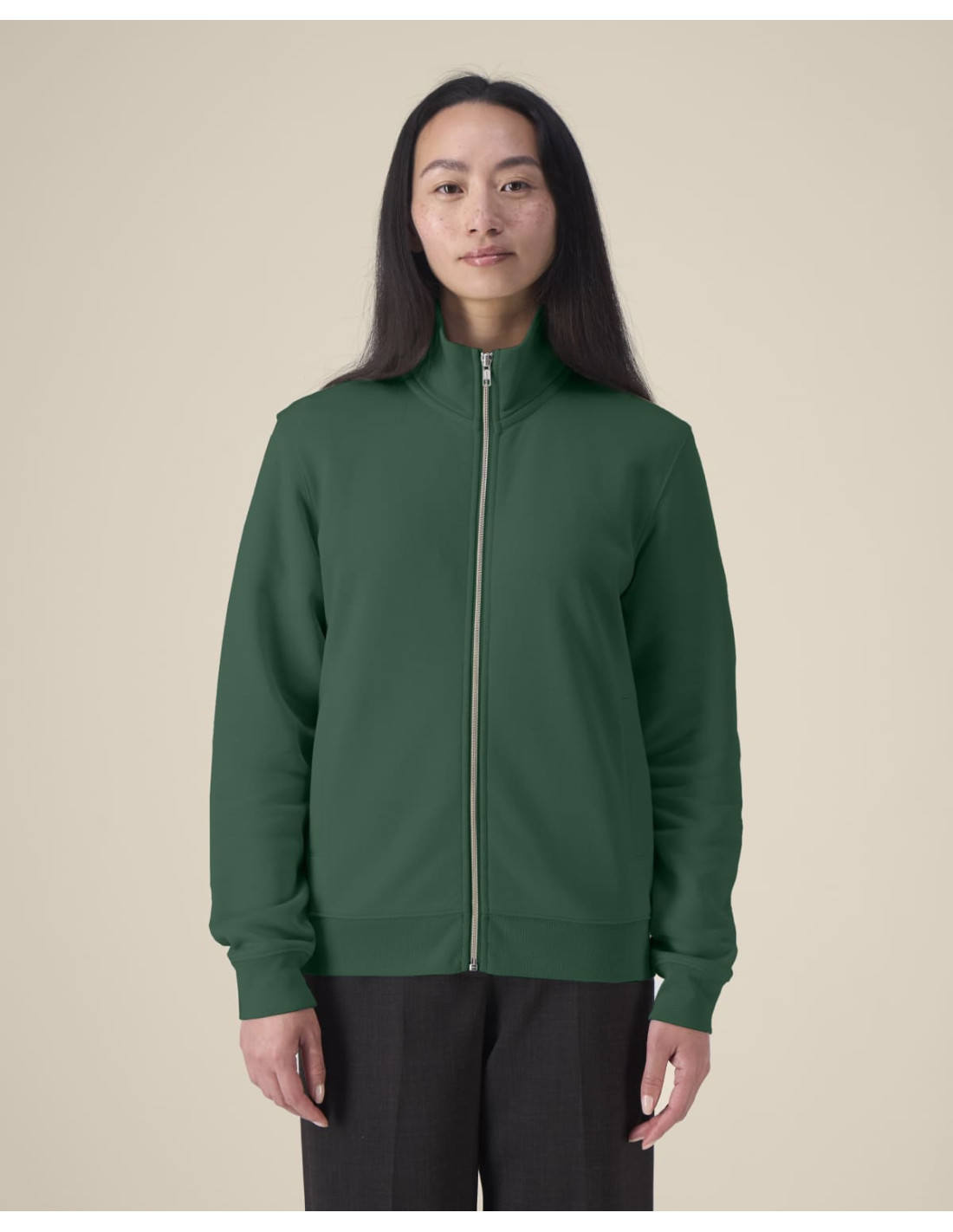 Sweat zippé personnalisé unisexe col montant 280g "TRAILER 2.0" |SIP19