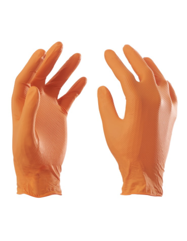 GANTS DE TRAVAIL EN NITRILE JETABLES "NITRO-DIAMOND"