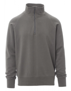 Sweat de travail personnalisable homme 1/4 zip coton 330g "AUSTIN" |SIP19