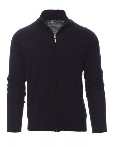 Pull de travail personnalisable zip coton/laine 280g "BOARDING" | SIP19