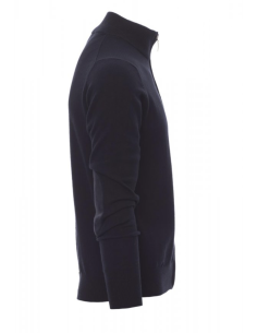 Pull de travail personnalisable zip coton/laine 280g "BOARDING" | SIP19