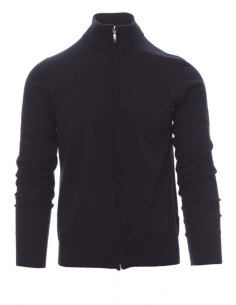 Pull de travail personnalisable zip coton/laine 280g "BOARDING" | SIP19