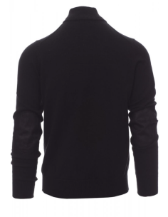 Pull de travail personnalisable zip coton/laine 280g "BOARDING" | SIP19