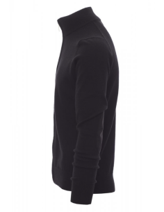 Pull de travail personnalisable zip coton/laine 280g "BOARDING" | SIP19