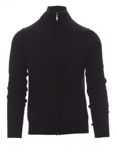 Pull de travail personnalisable zip coton/laine 280g "BOARDING" | SIP19